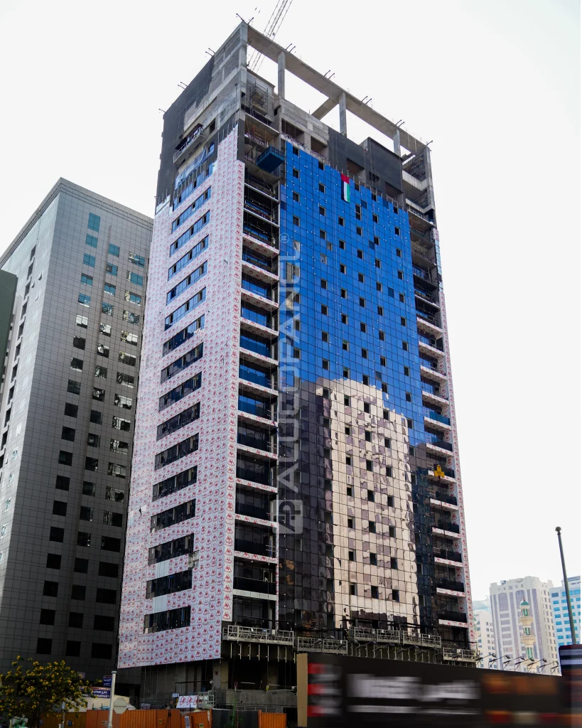 Contemporary façade design using ALUCOPANEL A2 in UAE